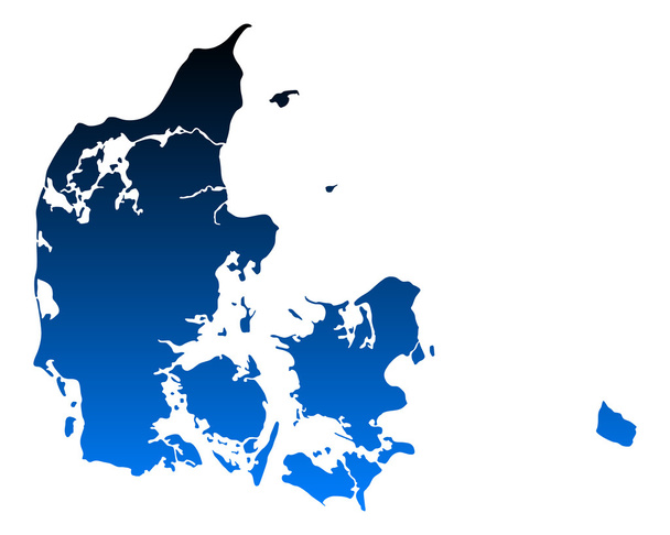 Карта Данії
 - Вектор, зображення