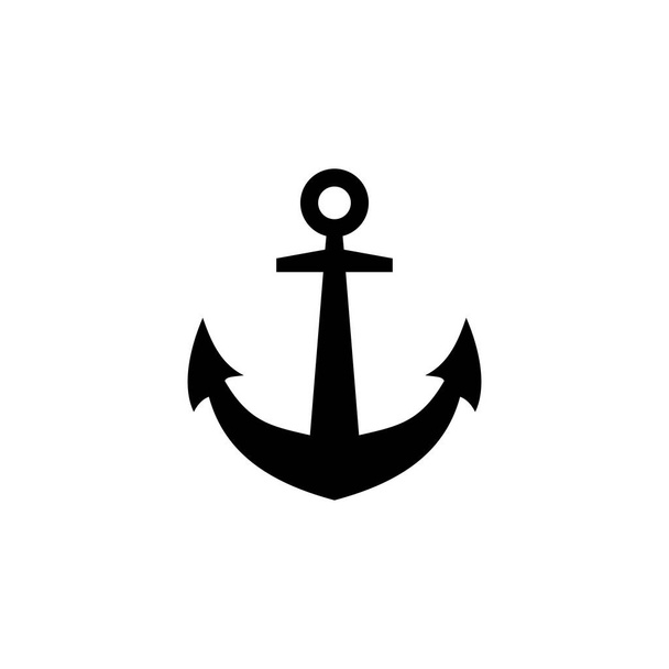 Anchor icon vector. Anchor symbol logo. Anchor marine icon - Vector, Image
