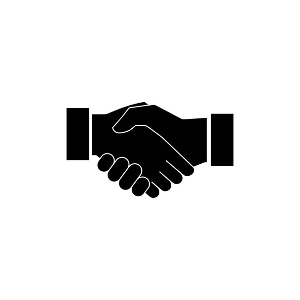 Ikona uścisku dłoni. biznesowy uścisk dłoni. umowa kontaktowa - Wektor, obraz