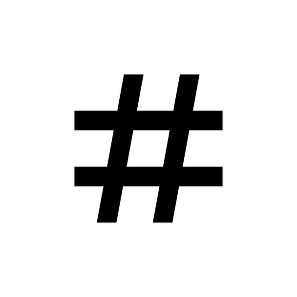 Ikona hasztagu wektor. symbol hashtagu - Wektor, obraz