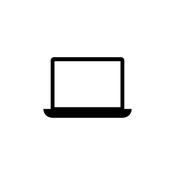 Laptop ikon vektor. számítógépes ikon vektor - Vektor, kép