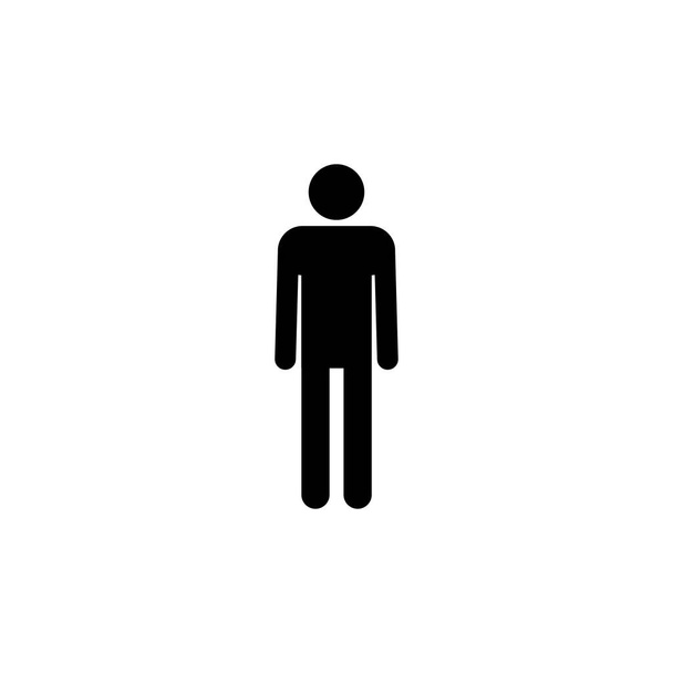 Man icon vector. male icon vector. human symbol - Vector, Image