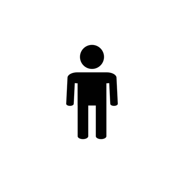 Man icon vector. male icon vector. human symbol - Vector, Image