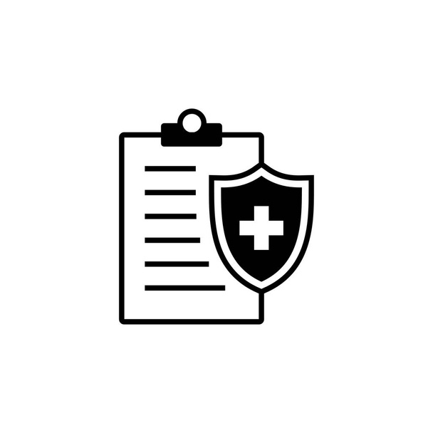 Icône d'assurance médicale vecteur. icône de l'assurance maladie - Vecteur, image