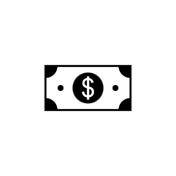 Icono de dinero vector. icono de vector de dinero - Vector, Imagen