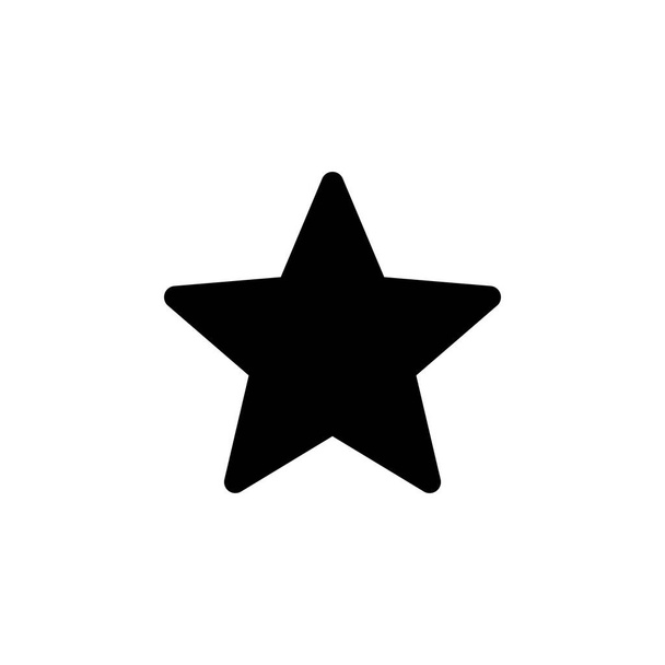 Vector de iconos estrella. vector icono de calificación. icono estrella favorita - Vector, imagen