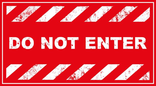 do not enter caution sign - Vector, Image