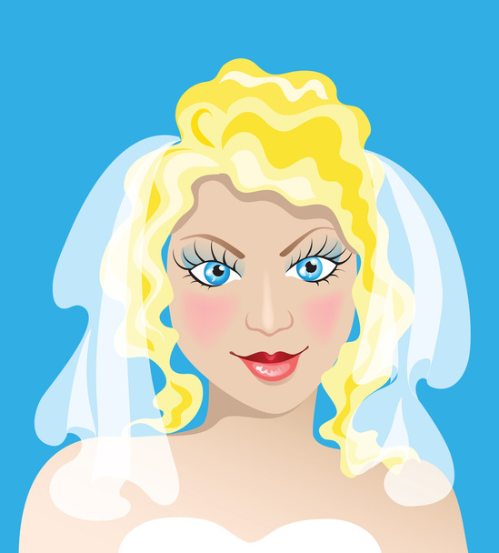 Young Bride - Вектор,изображение