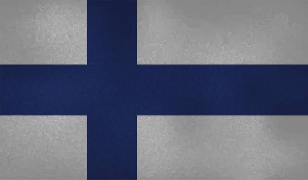 Ilustração do vetor Grunge fresco e bandeira angustiada da Finlândia - Vetor, Imagem