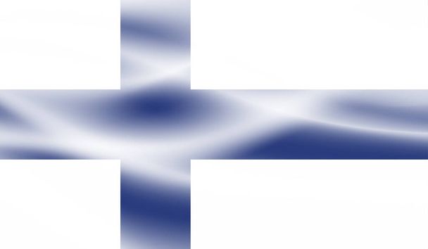 Vector Illustratie Cool Grunge En Distress vlag van Finland - Vector, afbeelding