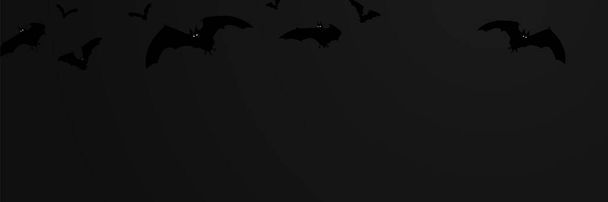 Morcegos na ilustração vetorial de fundo - Vetor, Imagem