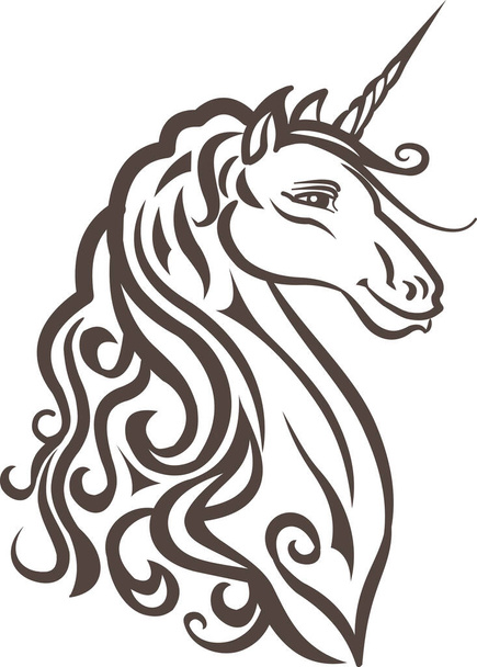 Izolovaná ilustrace černého koně - Vektor, obrázek