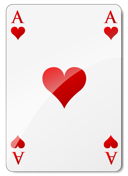 Vector ace of hearts - Vettoriali, immagini