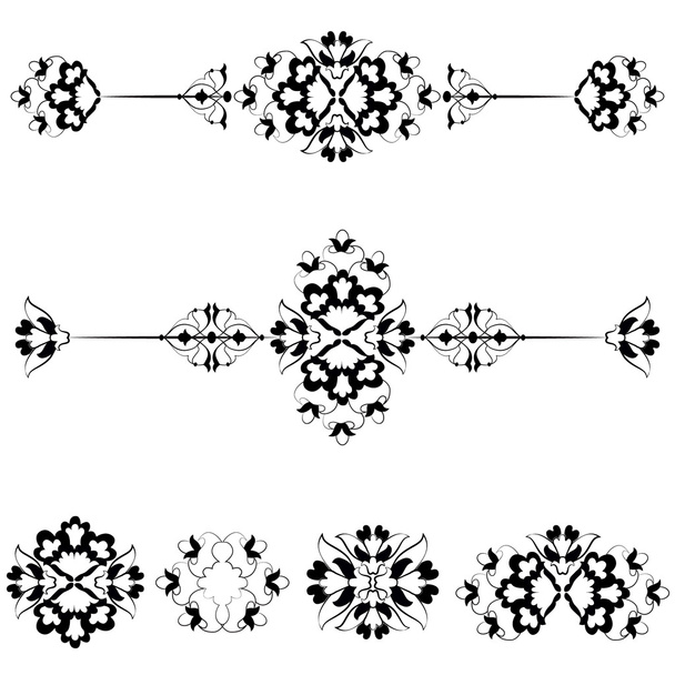 Osmanlı motifleri ile on yedi serisi tasarım - Vektör, Görsel