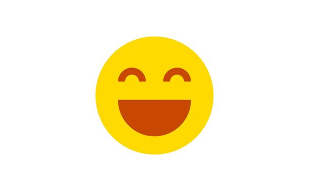 Lachen Emoticon Vector. Emotion-Symbol für Informationsgrafiken, Webseiten und Printmedien und Schnittstellen.  - Vektor, Bild