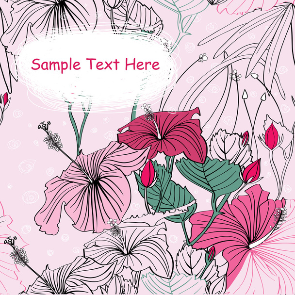 Flowers pattern - ベクター画像
