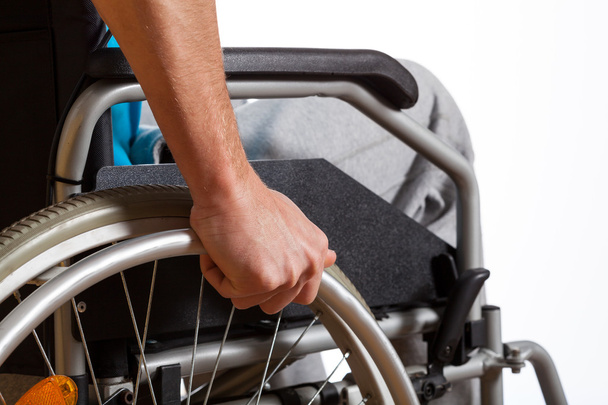 Man using his wheelchair - Foto, imagen