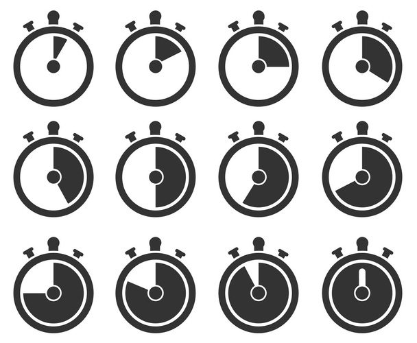 Icone timer
 - Vettoriali, immagini