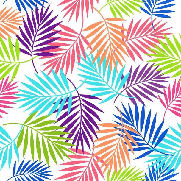 Tropical palm leaf illustration background - Vector, Image