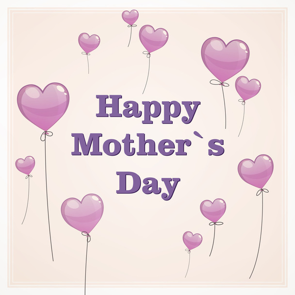 Vector Mother's Day Greeting Card - Vektor, Bild