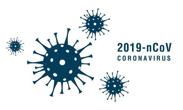 Coronavirus 2019-nCoV. Corona virüs ikonları. Vektör illüstrasyonu - Vektör, Görsel