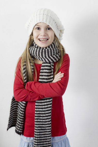 Girl in winter clothes - 写真・画像