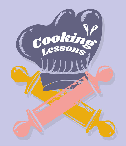 kapelusz lekcji gotowania - Wektor, obraz