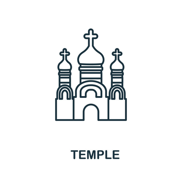Icona del tempio. Elemento semplice della collezione religiosa. Icona Creative Temple per web design, modelli, infografiche e altro ancora - Vettoriali, immagini