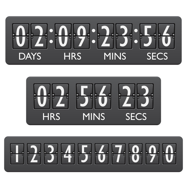 Countdown-Timer Emblem - Vektor, Bild