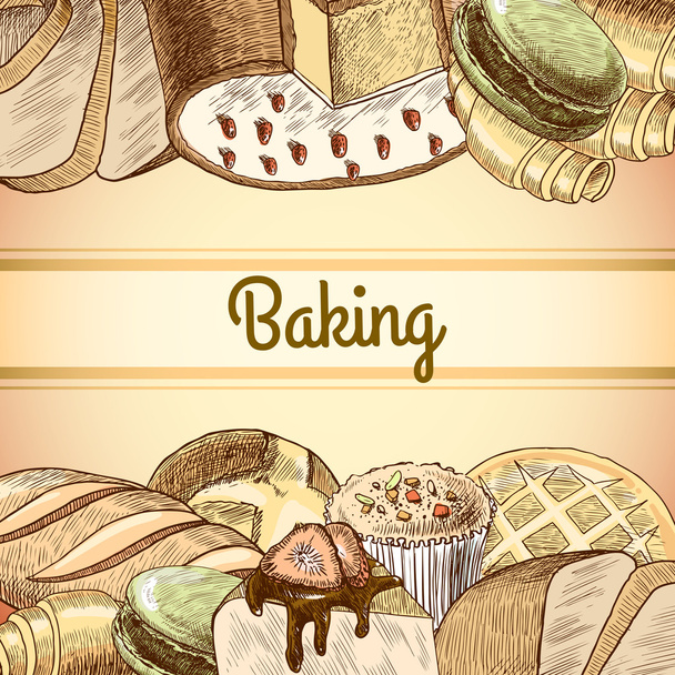 Affiche pâtisserie
 - Vecteur, image