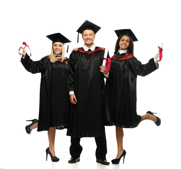 若い学生を卒業 - 写真・画像