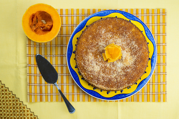 Coconut and pumpkin cake - Photo, Image