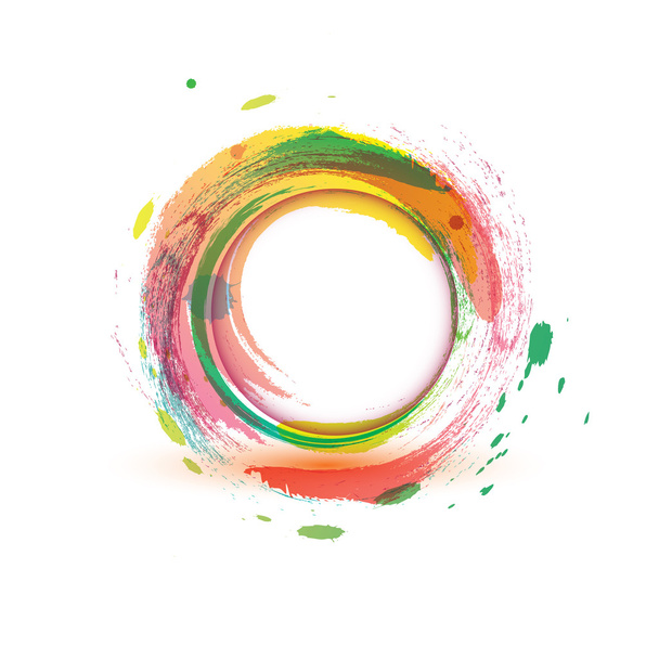 abstarct background multicolor water circle - Vector, afbeelding
