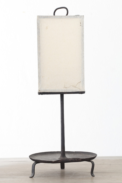 Antique paper lentern on wooden table - Photo, Image