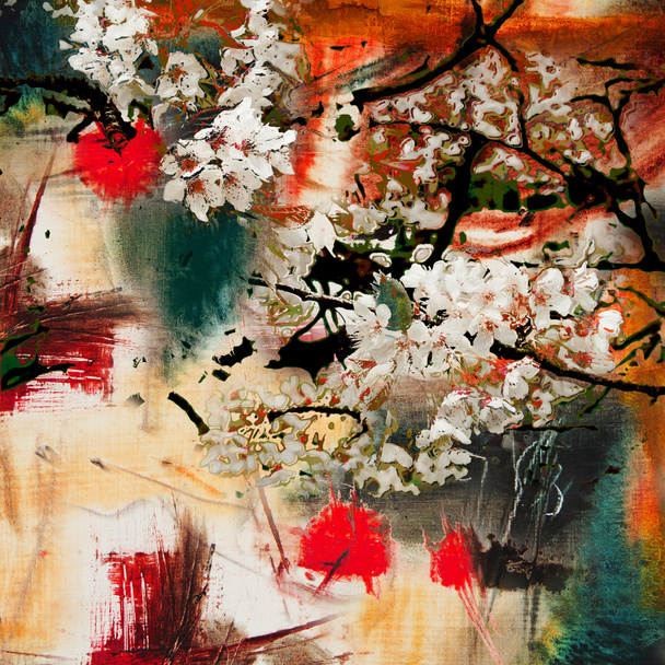 Frühlingsmotiv abstrakter Hintergrund - Foto, Bild