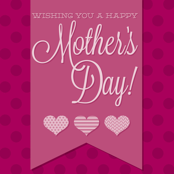 Happy Mothers Day card - Vector, imagen