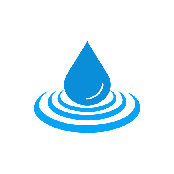 elvont kék vízcsepp - Vektor, kép