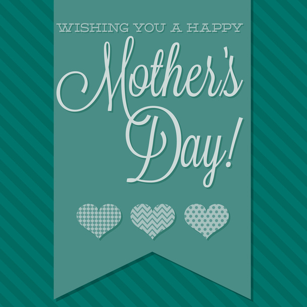Happy Mothers Day card - Vector, afbeelding