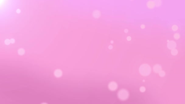Pink background with particles animation. Greeting card. 4K video - Footage, Video