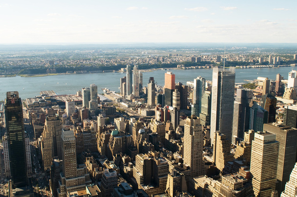 New york city panorama met hoge wolkenkrabbers - Foto, afbeelding
