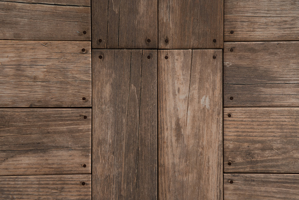 sfondo di tavole di legno naturale, grigio, vista dall'alto - Foto, immagini
