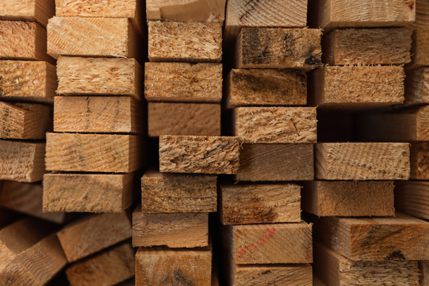 fondo de tablones apilados de madera natural - Foto, Imagen