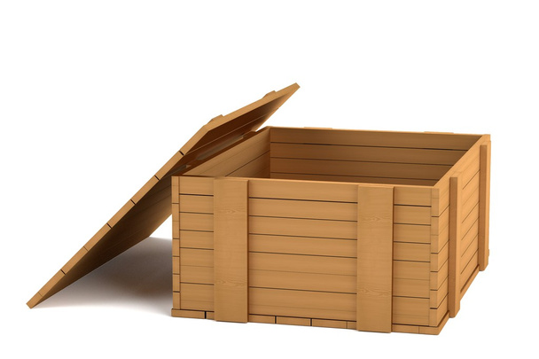 Realistic 3d render of box - Photo, Image