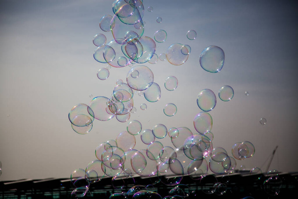 soap bubbles in the air - Photo, Image