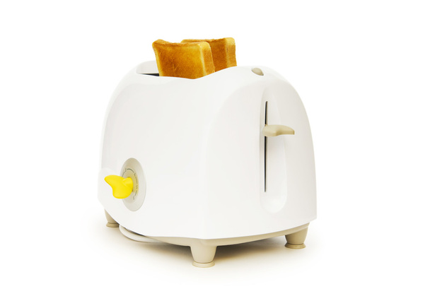 Beyaz arka plan üzerinde izole ekmek tost - Fotoğraf, Görsel