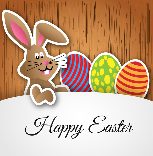 Vector Happy Easter card - Vector, Image