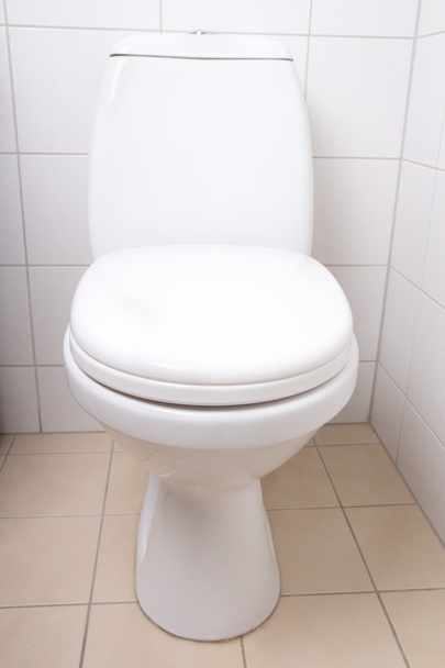 Beyaz seramik banyo wc tava - Fotoğraf, Görsel