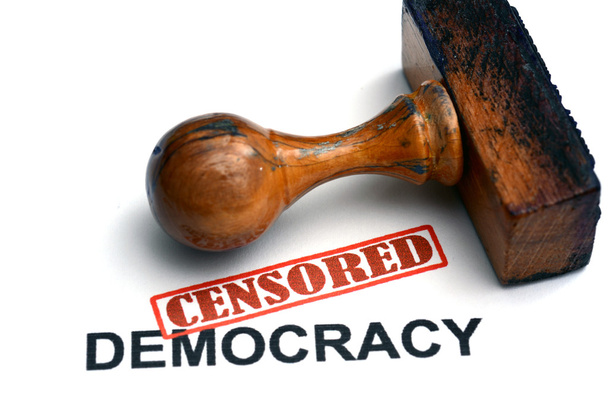 Censored democracy - Photo, Image
