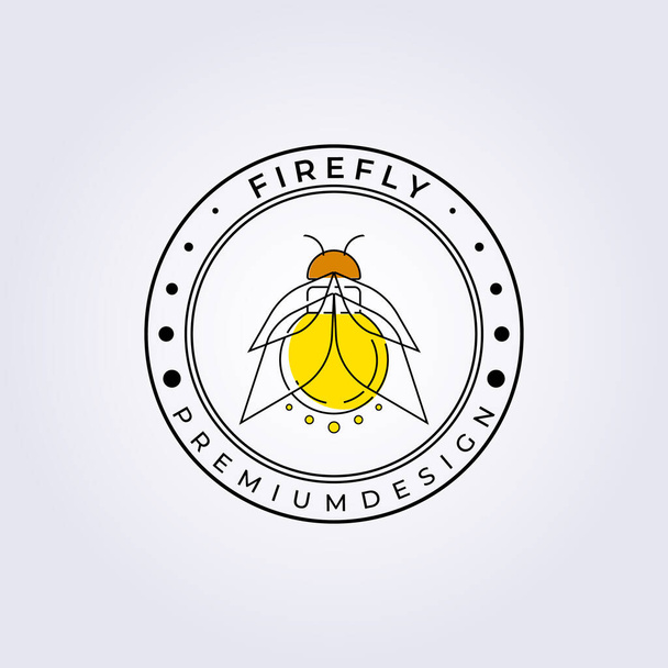 Design de ilustração do vetor do logotipo Firefly - Vetor, Imagem