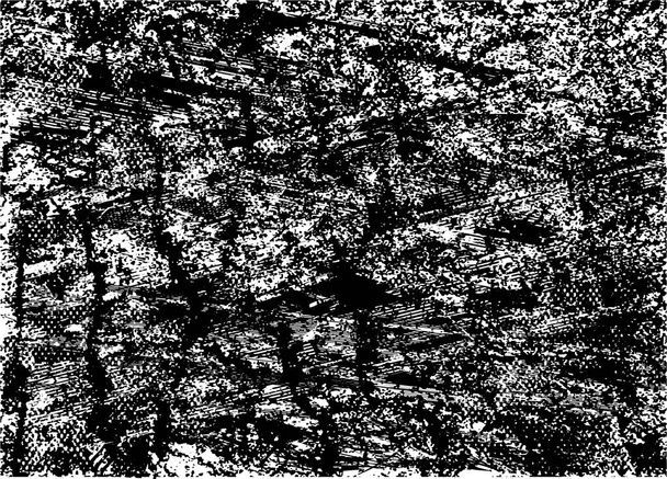 Distressed background in black and white texture with  scratches and lines. Abstract vector illustration. - Vector, Image